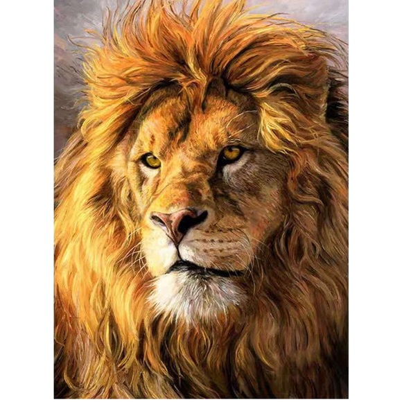 Lion Diamond Painting, 5D Diamond Painting Kits for Adults and Kids,Full… - Picture 6 of 11